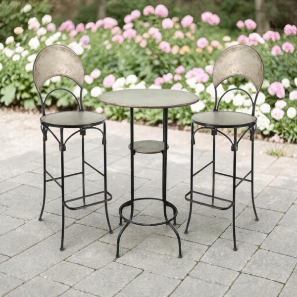 "Charleston 1940" Three-Piece Galvanized Bar Set