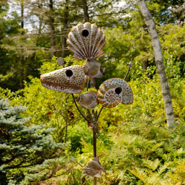 seashell birdhouse for multiple birds