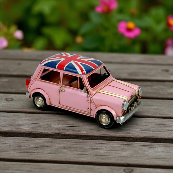 Vintage Style Pink British Tabletop Car Decoration