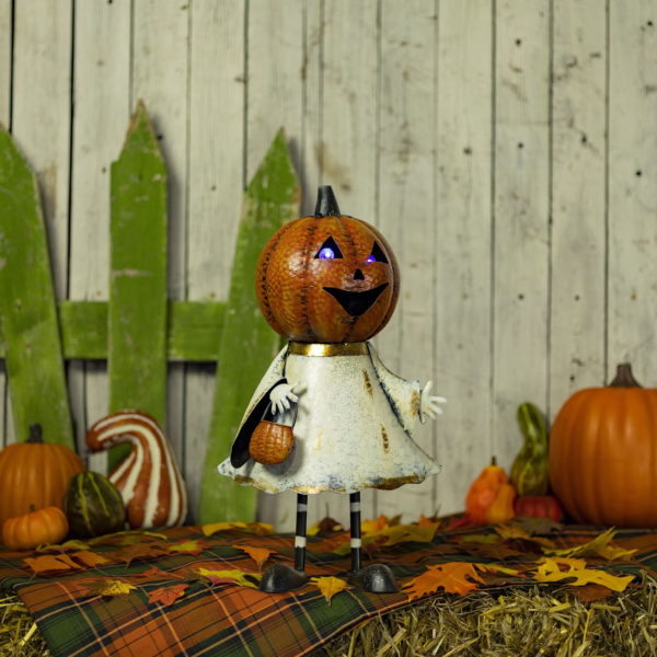 halloween pumpkin ghost decoration with led lights