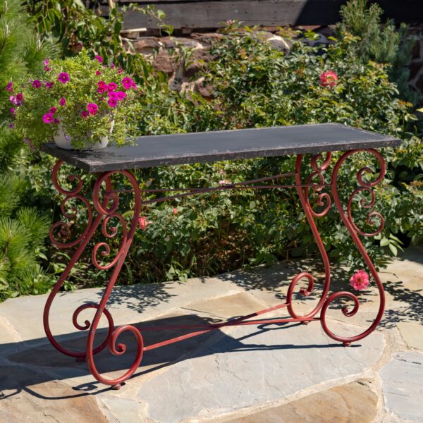 48" "Charleston 1940" Rectangular Iron Table – 2 Color Options