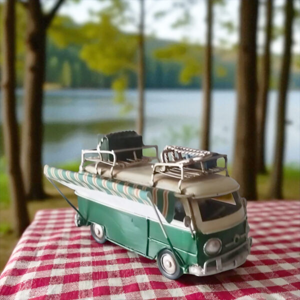 Vintage Style Vacation Bus with Awning