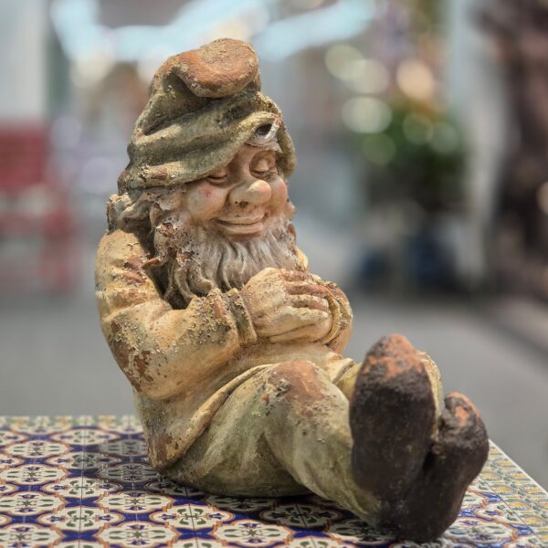 24" Tall Vintage-Style Sleeping Garden Gnome Figurine "Hesusik"