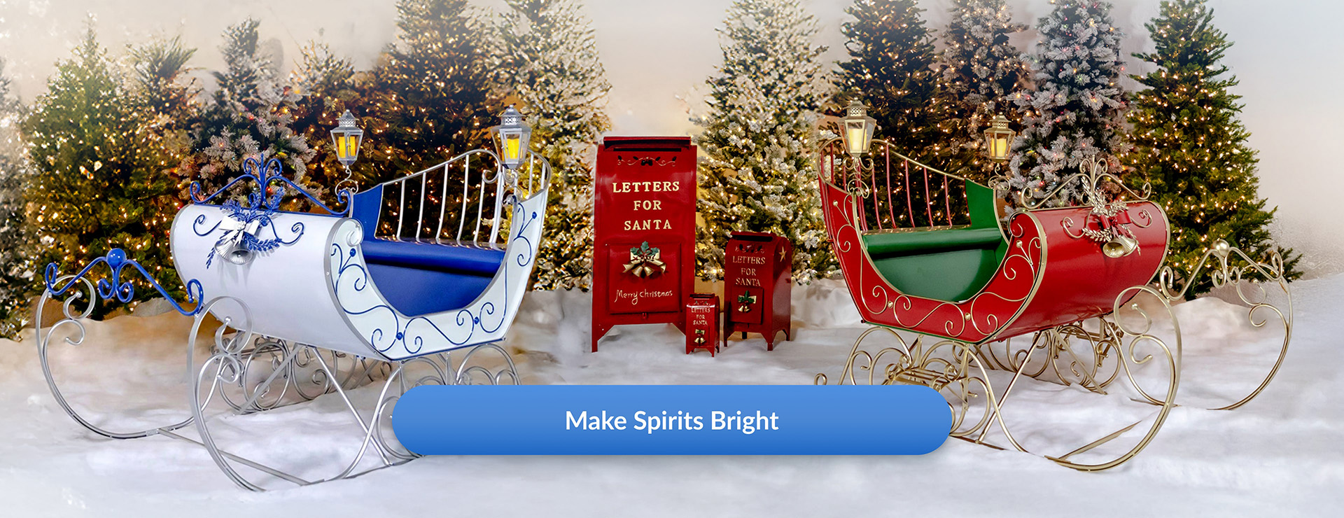 Make Spirits Bright with Sleighs and Mailboxes