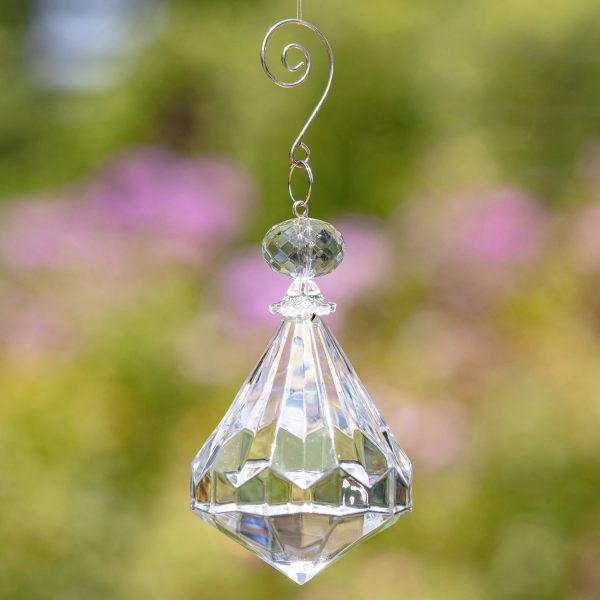 9" Long Monochromatic Diamond Acrylic Decoration