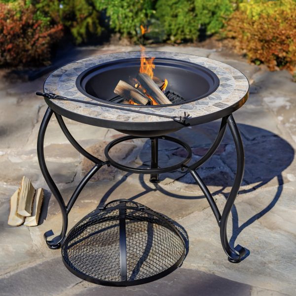 Medora Mosaic Firepit 25" D. Round