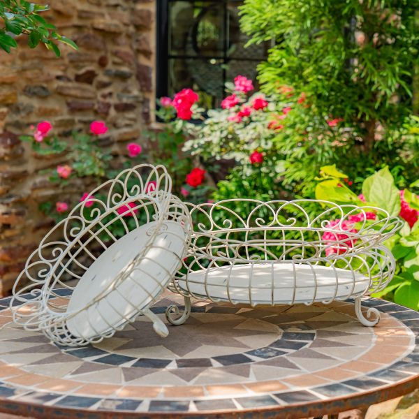 Each basket is carefully hand painted with a distressed and dynamic finish