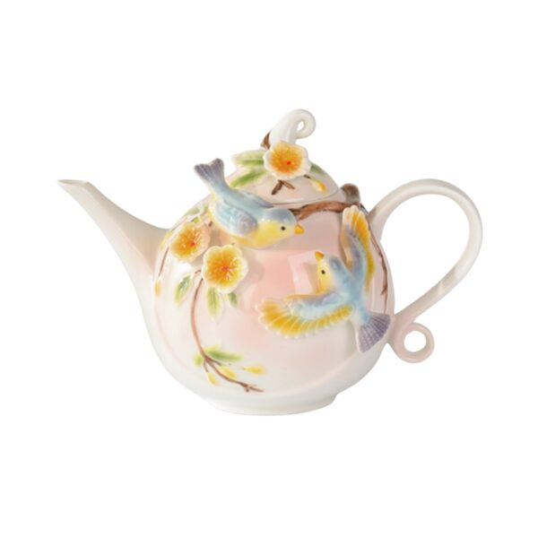 9" Hand Painted Decorative Teapot Accent "Charaya"