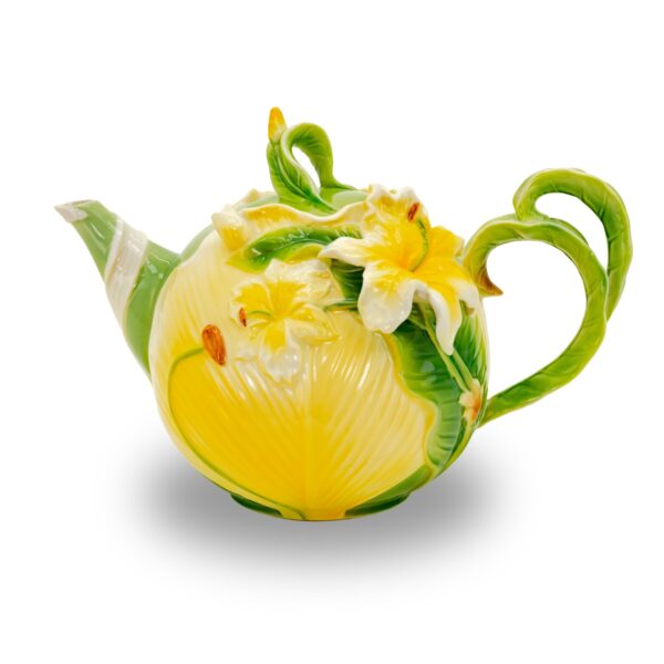 9" Hand Painted Decorative Teapot Accent "Xanthe"
