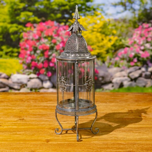 Standing Iron/Glass Terrarium "Montesano" in 2 Color Options