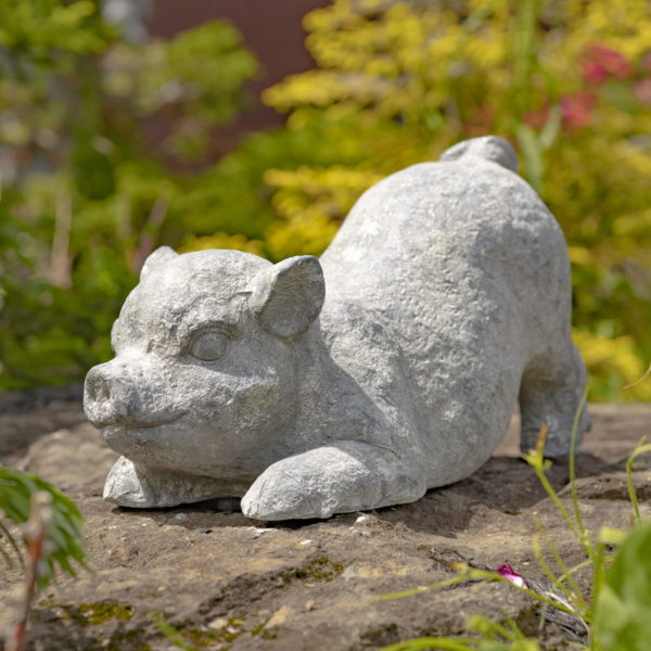 Statue of one of the piglet from the set with Hiney Up In the Air