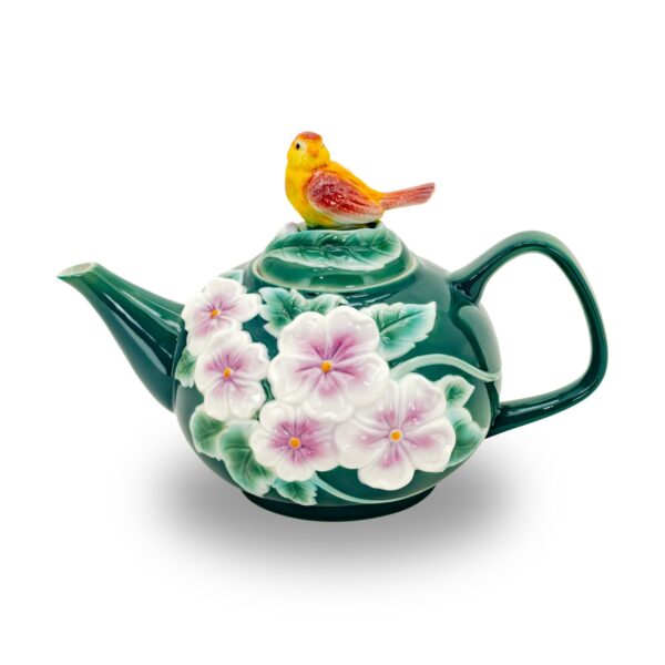 9.25" Hand Painted Decorative Teapot Accent "Jaida"