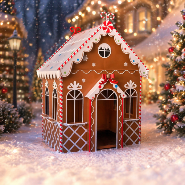 6.5ft. Tall XL Iron Gingerbread Dreamhouse Display "Grandma Galina"