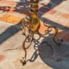 25.4" Tall Gold Birdbath-Feeder with Ornate Stand - Image 12