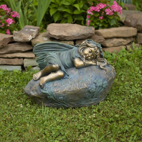 17 in. Tall Sleeping Fairy Garden Statue "Ivy"