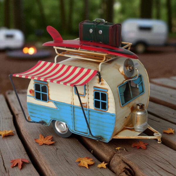 California Camper with Surfboard Decoration