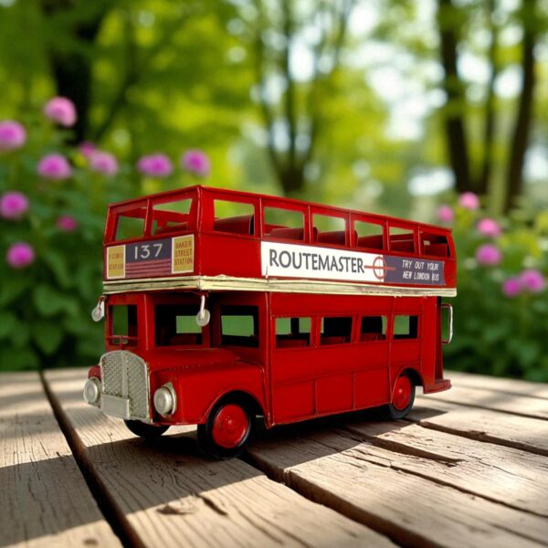 Red London Bus Model Tabletop Décor