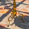 25.4" Tall Gold Birdbath-Feeder with Ornate Stand - Image 7