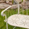 47.25" Embellished Metal Garden Bench "Toulouse 1275" - Image 17