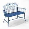 47.25" Embellished Metal Garden Bench "Toulouse 1275" - Image 9