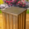 Set of 2 Assorted Gold Metal Decorative Pedestal Pillars (2 Assorted Colors) - Image 7