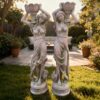 71" Tall Lady Statue Carrying Flower Pot "Keira" - Image 4