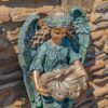 30" Tall Magnesium Wall Hanging Cherub Flower Planter "Michaela" - Image 6