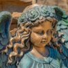 30" Tall Magnesium Wall Hanging Cherub Flower Planter "Michaela" - Image 14