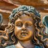 30" Tall Magnesium Wall Hanging Cherub Flower Planter "Michaela" - Image 8