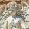 30" Tall Magnesium Wall Hanging Cherub Flower Planter "Michaela" - Image 7