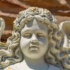 30" Tall Magnesium Wall Hanging Cherub Flower Planter "Michaela" - Image 9