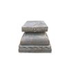 12" Tall Magnesium Rectangular Pedestal Base (for 26.5" Lion Sentry Statues) - Image 12