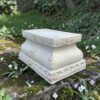 12" Tall Magnesium Rectangular Pedestal Base (for 26.5" Lion Sentry Statues) - Image 2