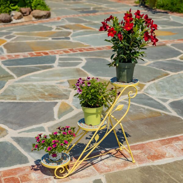 Palermo Mosaic Plant Stand (Available in 3 styles) - Three-Tier