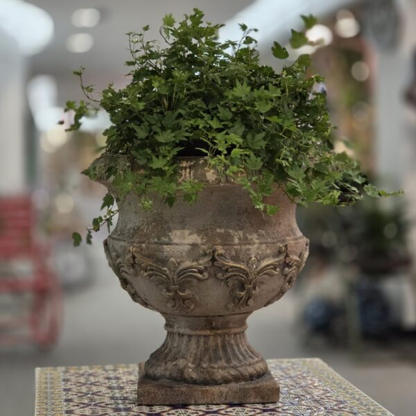 18" Tall Distressed Classic European-Style Urn Planter