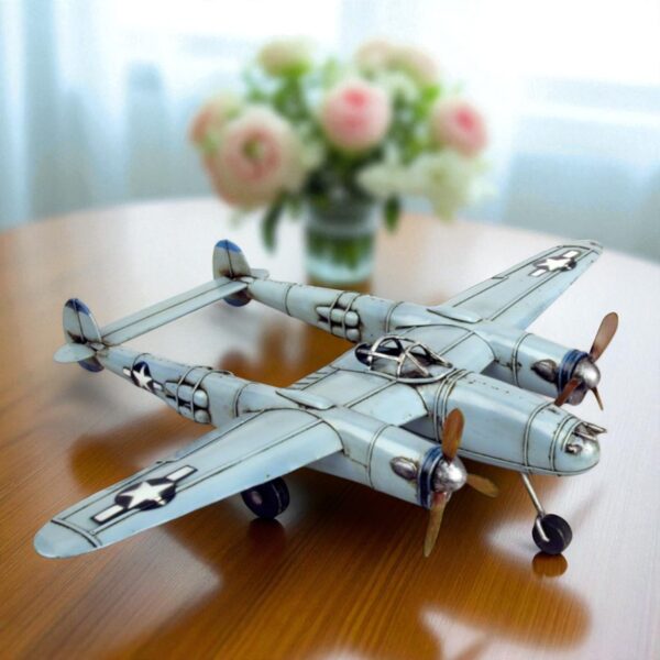 WWII Inspired Model Twin Boom Aircraft