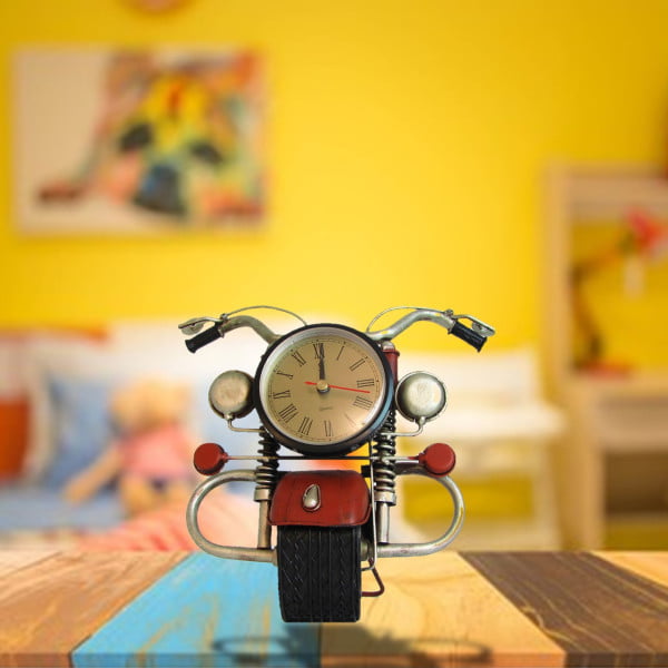 Iron Motorcycle Clock
