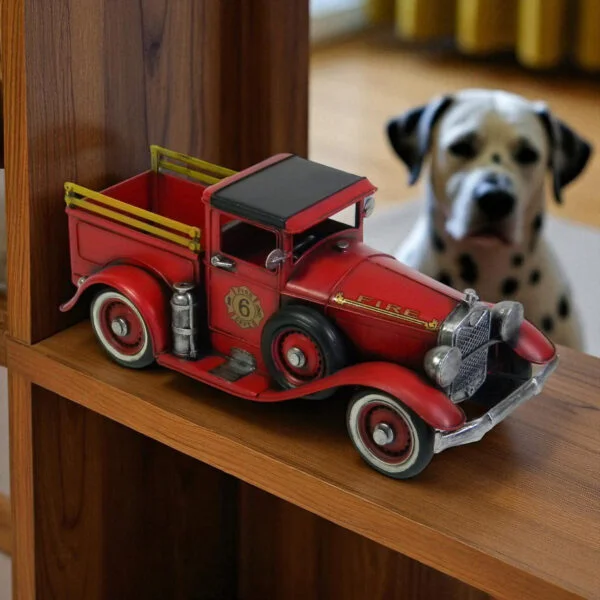 11.5" Antique Style Model American Fire Truck