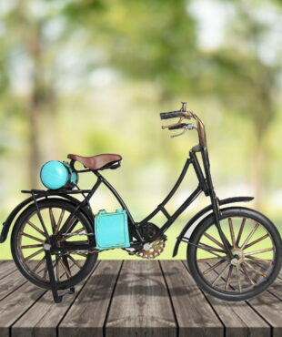 Decorative Metal Model Bicycle in Baby Blue