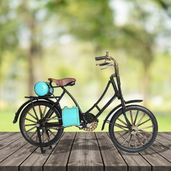 Decorative Metal Model Bicycle in Baby Blue