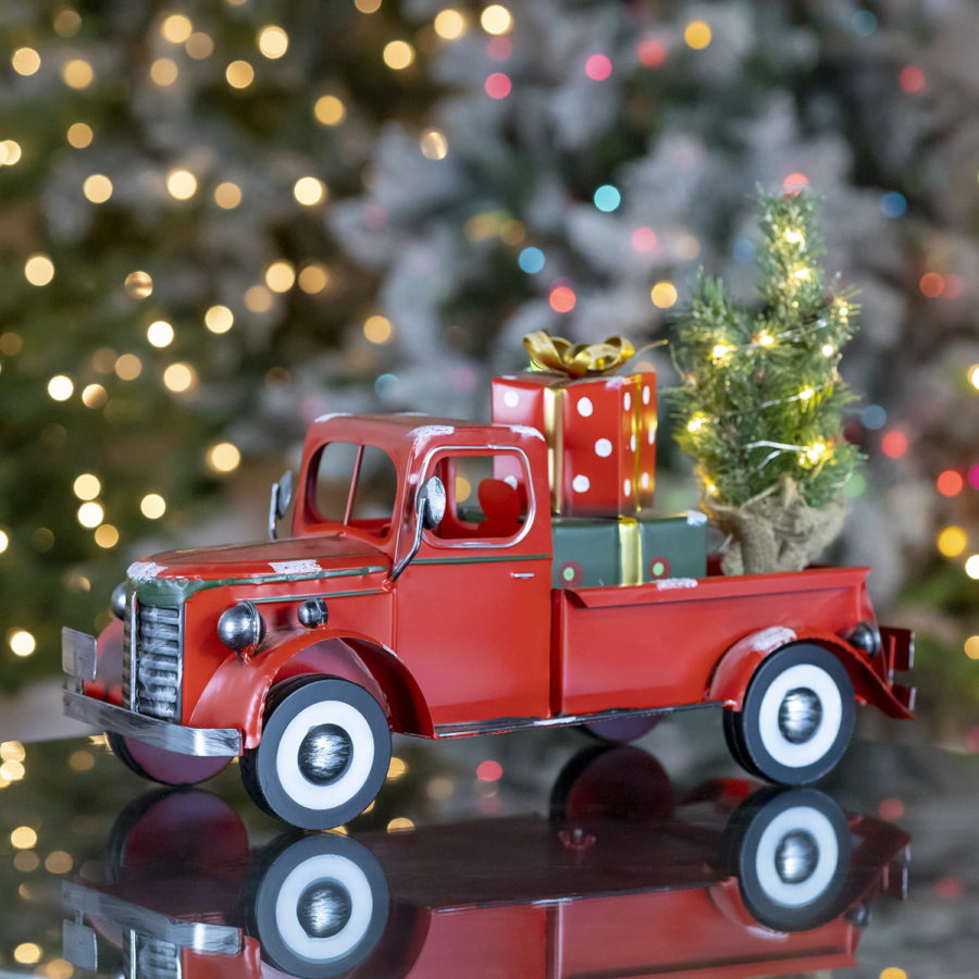 Large Christmas Red Truck Light up Holiday Decor RESERVED FOR shops JAMES