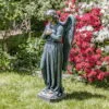 47 Tall Standing Magnesium Angel Holding Heart Evangeline in Bronze