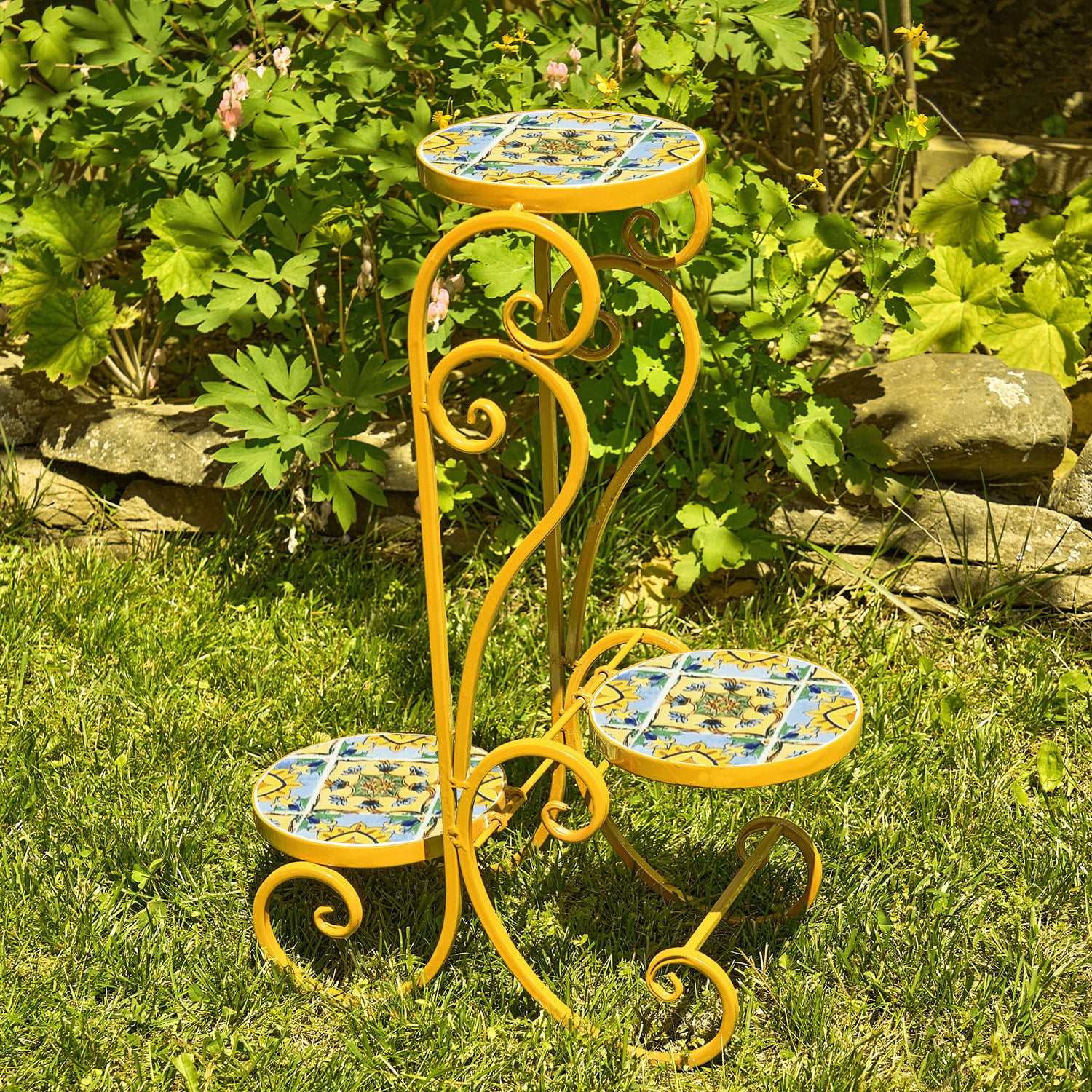 "Los Angeles" Mosaic Plant Stand