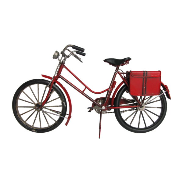 Decorative Metal Model Bicycle in Red