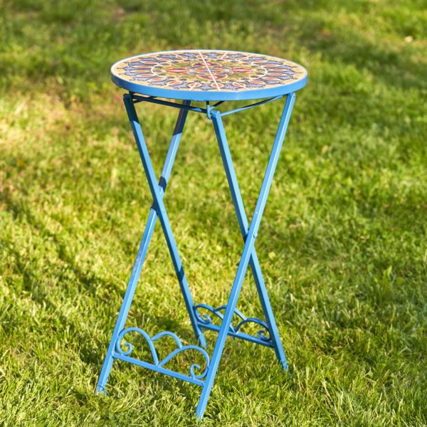 London Small Mosaic Accent Table