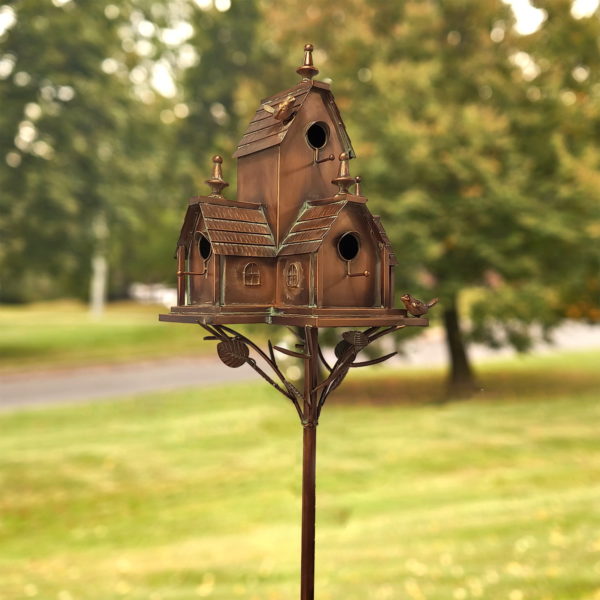 Large Copper-Colored Multi-Home Birdhouse "Colorado"