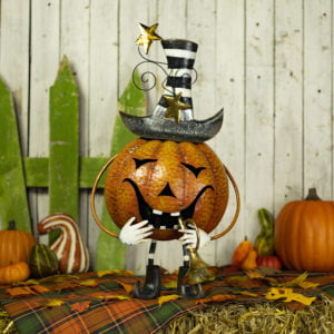 27.75 Tall Jack-O-Lantern with Trumpet Halloween Figurine
