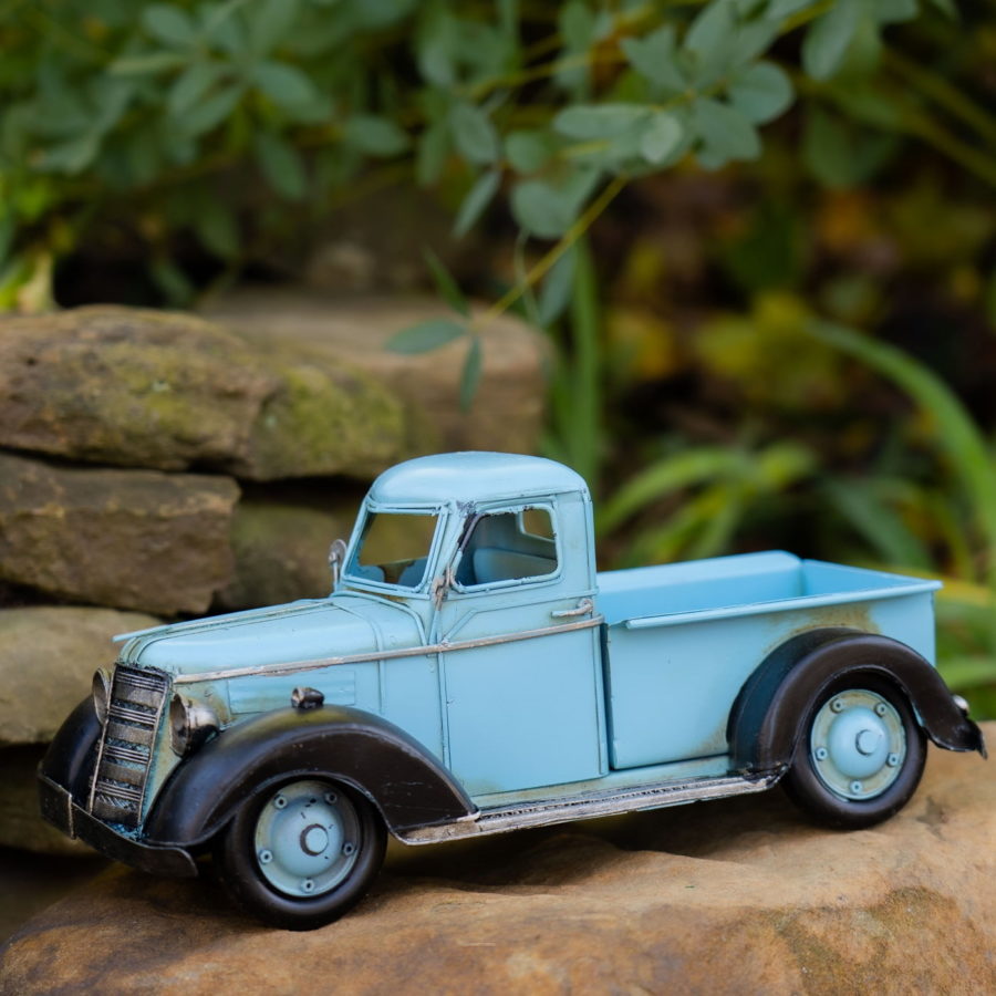 Small Vintage Iron Truck Tabletop Decorations in 6 Assorted Styles