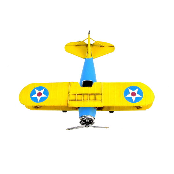 Small Metal Airplane in Yellow