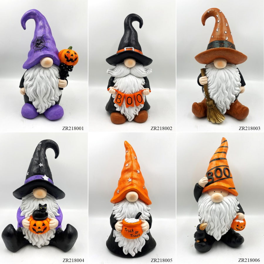 Halloween 2024 yard gnomes